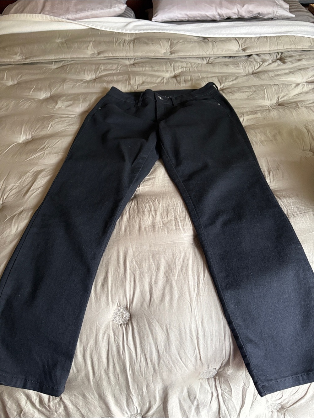 Tribal Black Straight-Leg Women's Pants